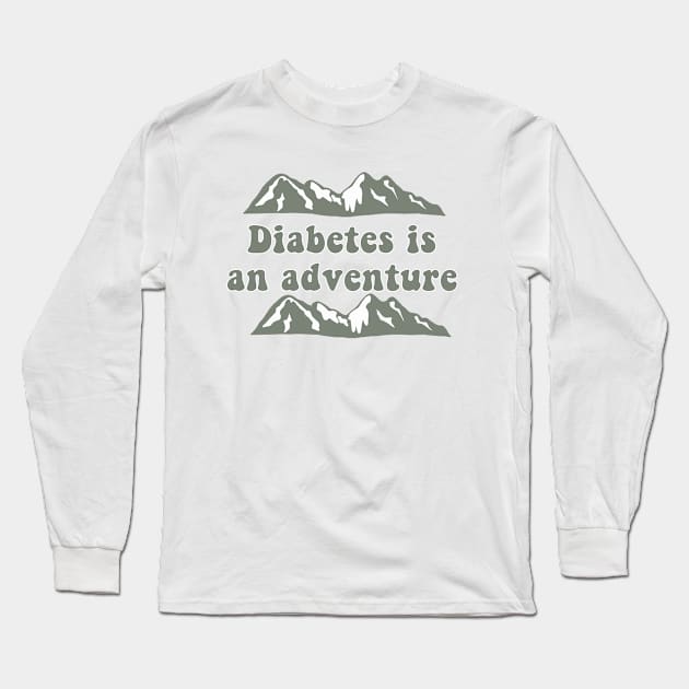 Diabetes Is An Adventure Long Sleeve T-Shirt by CatGirl101